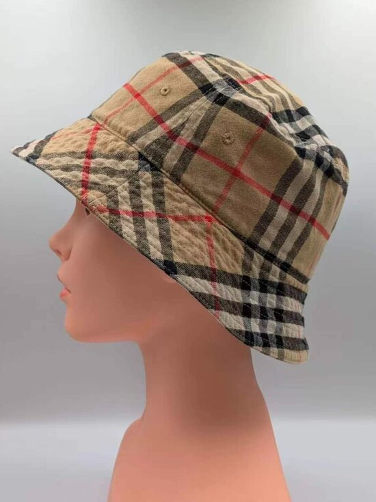 Burberry Classic Vintage Check Cotton Bucket Hat Archive Beige M 8075657 main image 7